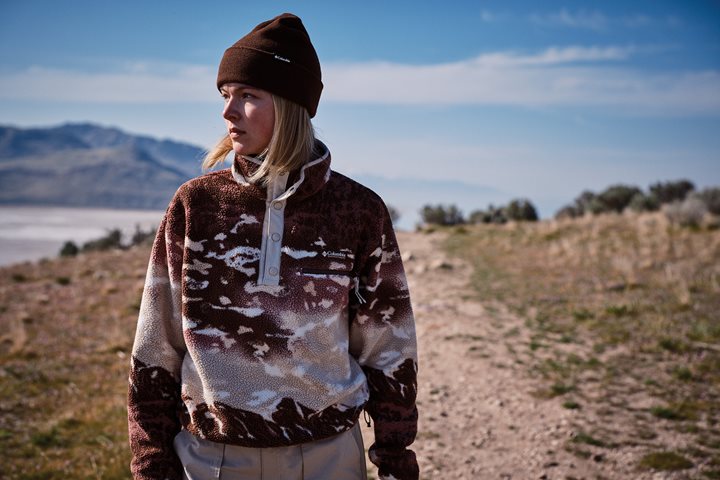 Helvetia™ II Printed Cropped Half Snap